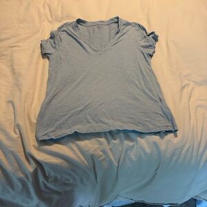 Madewell Soft Blue V-Neck Tee